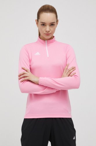 Adidas performance hanorac de antrenament entrada 22 culoarea roz, cu turtleneck