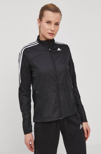 Adidas performance jachetă de alergare culoarea negru, de tranzitie