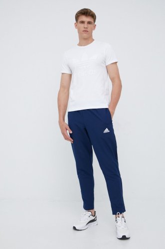 Adidas performance pantaloni de antrenament entrada 22 hb5329 barbati, culoarea albastru marin, neted