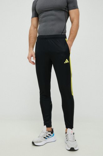 Adidas performance pantaloni de antrenament tiro 23 barbati, culoarea negru, cu imprimeu