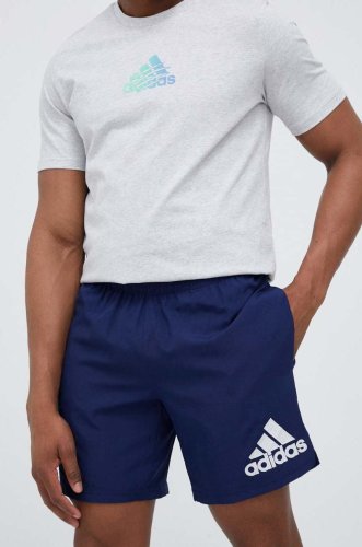 Adidas performance pantaloni scurți de alergare run it culoarea albastru marin