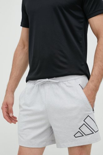 Adidas performance pantaloni scurți de antrenament train icons barbati, culoarea gri