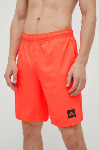Adidas performance pantaloni scurti de baie solid culoarea portocaliu