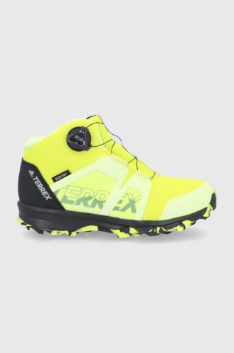 Adidas performance pantofi terrex boa mid culoarea galben