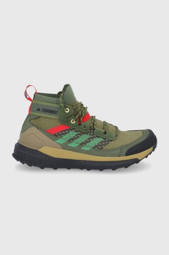 Adidas performance pantofi terrex free hiker bărbați, culoarea verde