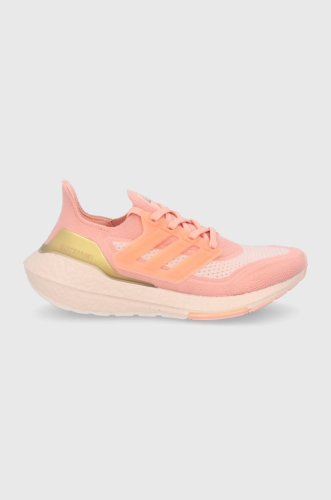 Adidas performance pantofi ultraboost 21 culoarea portocaliu, cu platformă