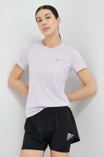 Adidas performance tricou de alergare x parley culoarea violet