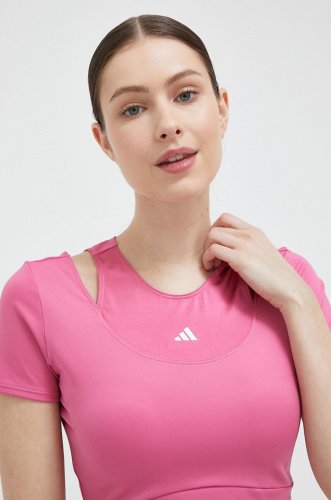 Adidas performance tricou de antrenament hiit culoarea roz
