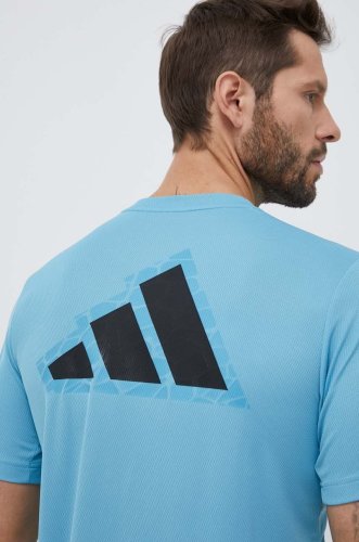 Adidas performance tricou de antrenament workout base logo cu imprimeu