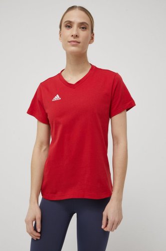 Adidas performance tricou entrada 22 femei, culoarea rosu