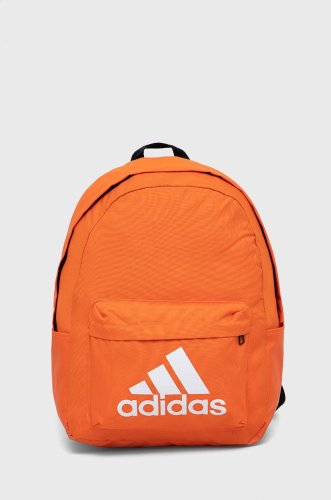 Adidas rucsac culoarea portocaliu, mare, cu imprimeu