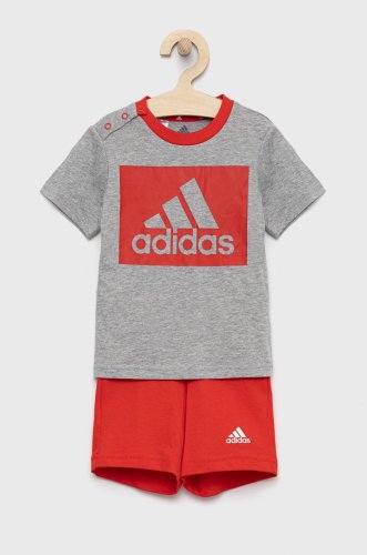 Adidas trening de bumbac pentru copii culoarea rosu
