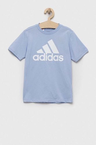 Adidas tricou de bumbac pentru copii u bl cu imprimeu