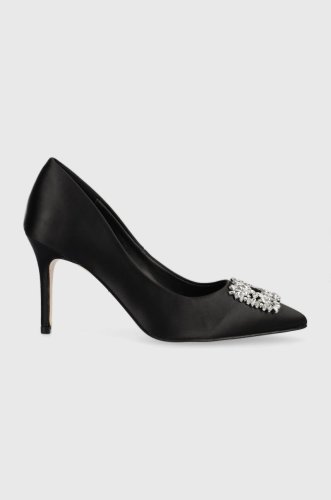 Aldo pantofi cu toc platine culoarea negru, 13571622.platine