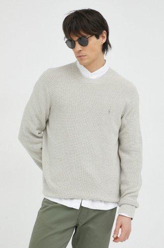 Allsaints pulover din amestec de lana barbati, culoarea gri