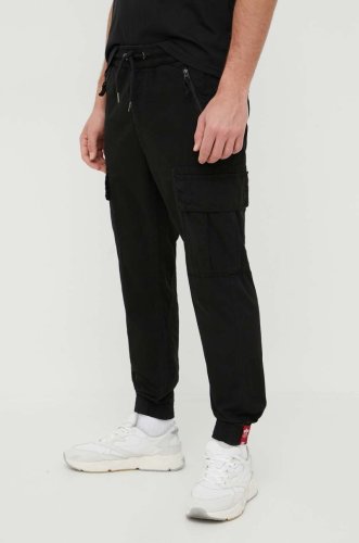 Alpha industries pantaloni de bumbac culoarea negru 116201.03-black