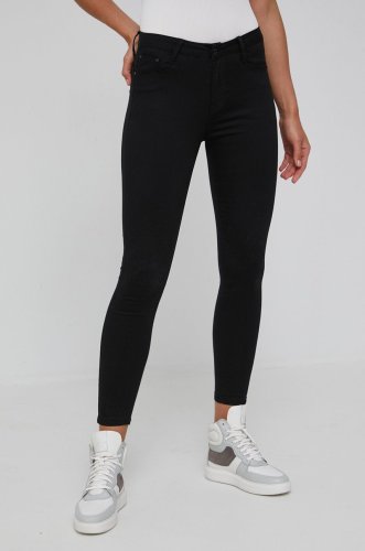 Answear lab jeansi femei, culoarea negru, high waist