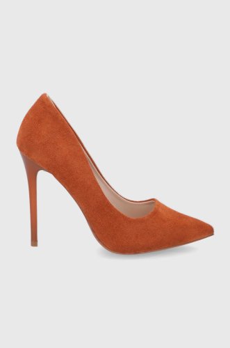 Answear lab pantofi cu toc culoarea portocaliu