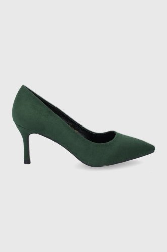 Answear lab pantofi cu toc culoarea verde