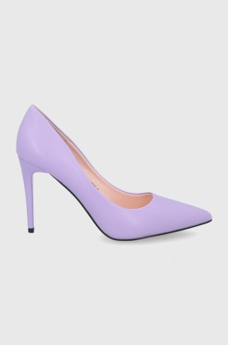 Answear lab pantofi cu toc culoarea violet