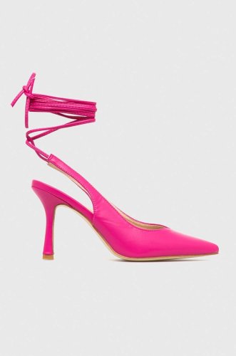 Answear lab pantofi cu toc x colecția limitată sisterhood culoarea roz