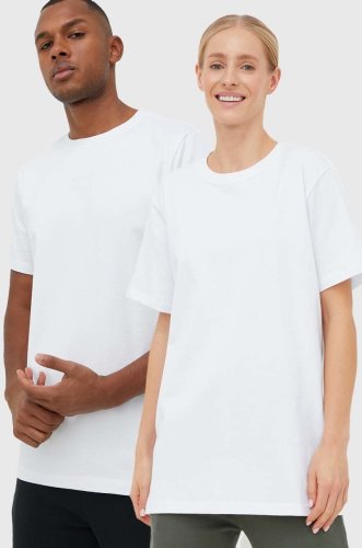 Arkk copenhagen tricou din bumbac culoarea alb, neted
