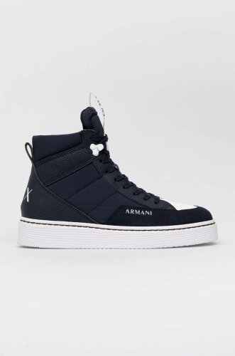 Armani exchange sneakers xuz043.xv640.k487 culoarea albastru marin, xuz043 xv640 k487