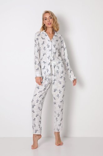 Aruelle pijama femei, culoarea alb