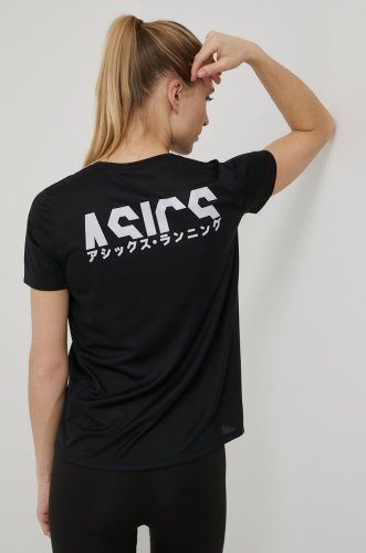 Asics tricou de alergare katakana culoarea negru