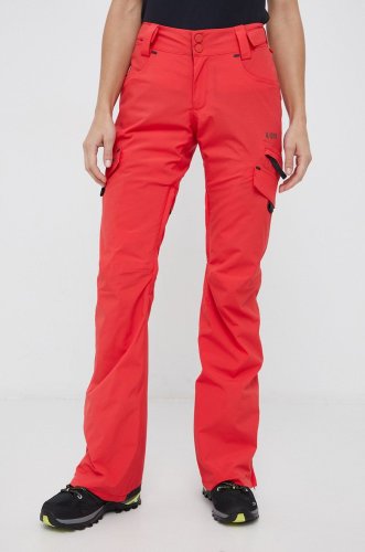Billabong pantaloni femei, culoarea rosu