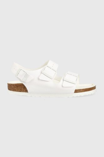 Birkenstock sandale milano femei, culoarea alb, 1025011