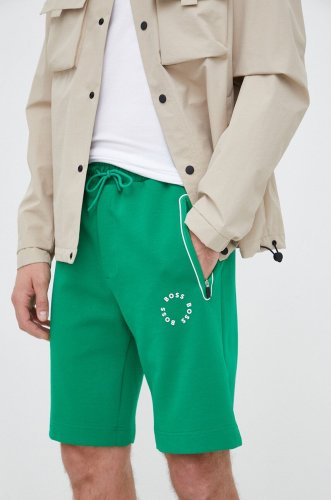 Boss pantaloni scurti boss green barbati, culoarea verde