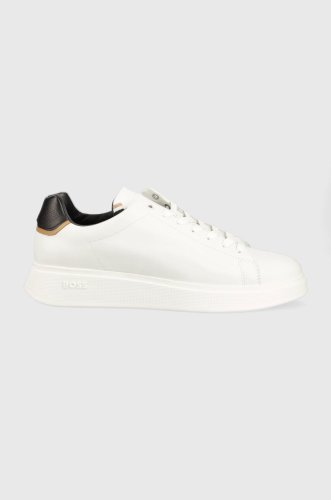 Boss sneakers din piele bulton culoarea alb, 50497880
