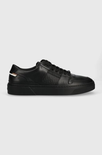 Boss sneakers din piele gary culoarea negru, 50498064