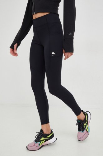 Burton leggins sport multipath femei, culoarea negru, neted