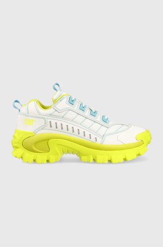Caterpillar sneakers din piele intruder supercharged culoarea alb, p111203