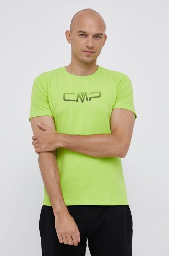 Cmp tricou bărbați, culoarea verde, cu imprimeu