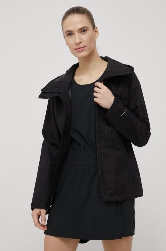 Columbia jacheta de exterior hikebound culoarea negru, de tranzitie