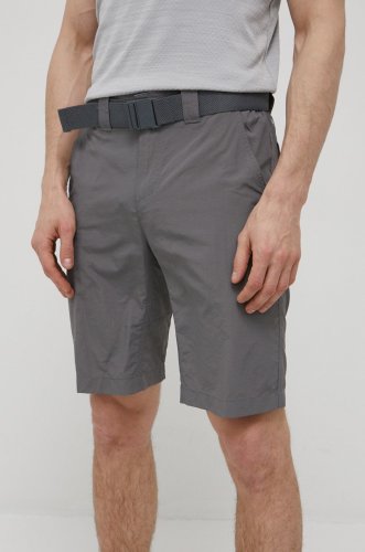 Columbia pantaloni scurți outdoor silver ridge ii barbati, culoarea gri