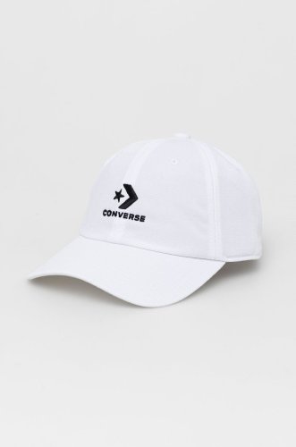 Converse șapcă culoarea alb, cu imprimeu 10022131.a02-white