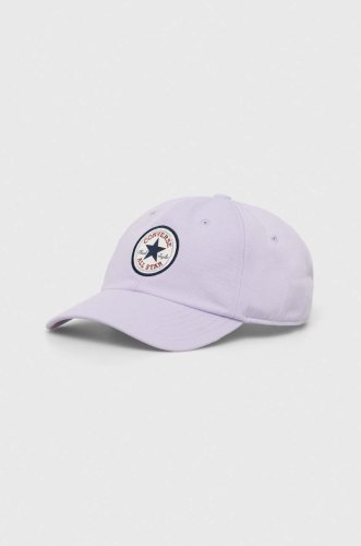 Converse șapcă culoarea violet, cu imprimeu 10022134.a22-vaporviole