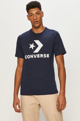 Converse tricou culoarea albastru marin