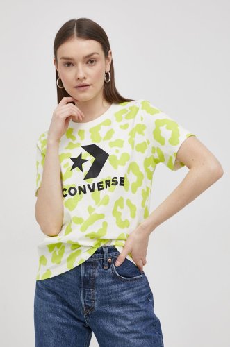 Converse tricou din bumbac culoarea verde