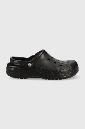 Crocs papuci baya lined clog culoarea negru