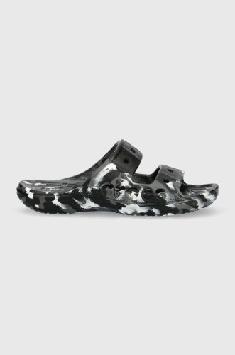 Crocs papuci baya marbled sandal femei, culoarea negru, 208332