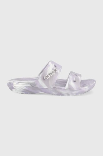 Crocs papuci classic 207701 femei, culoarea violet 207701.5pt-lvnd.mlt