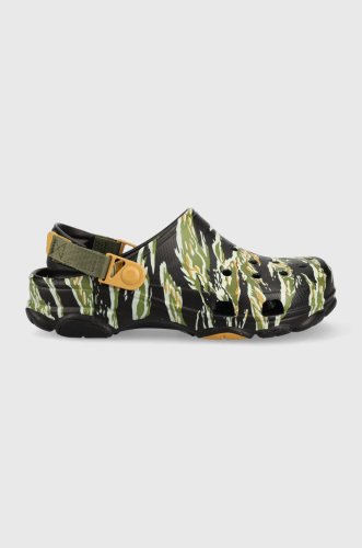Crocs papuci classic all terain camo clog barbati, culoarea verde, 208062 208062.0c4-0c4