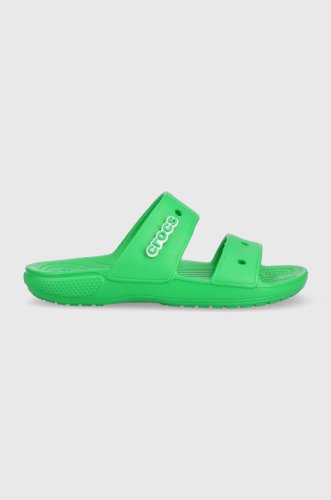 Crocs papuci classic crocs sandal femei, culoarea verde