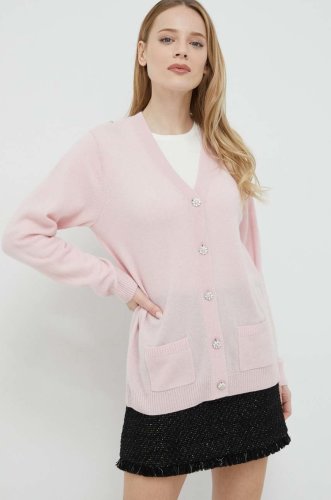 Custommade pulover de casmir femei, culoarea roz, light