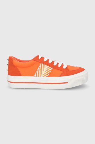 Desigual pantofi culoarea portocaliu